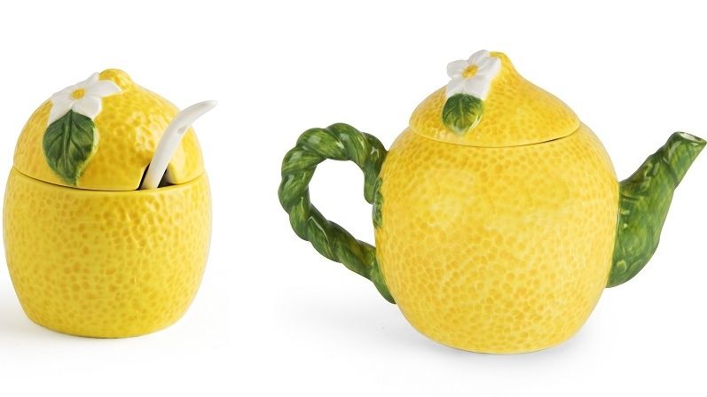 Chvíle strávené v klidu domova s čajem si můžete zpestřit pozitivními motivy citronů